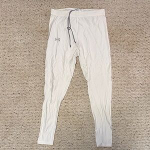 Under Armour Men's white tights with Gray Accents